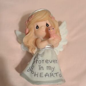 Precious Moments Angel with Pink and White Details
